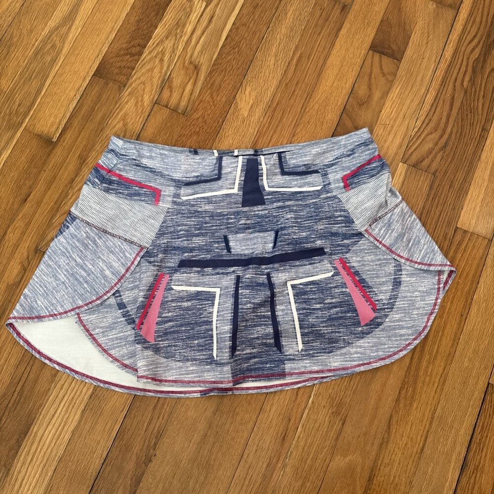 Lucky In Love Tennis Skirt Skort Women's Geometric Athletic Size XL (16)